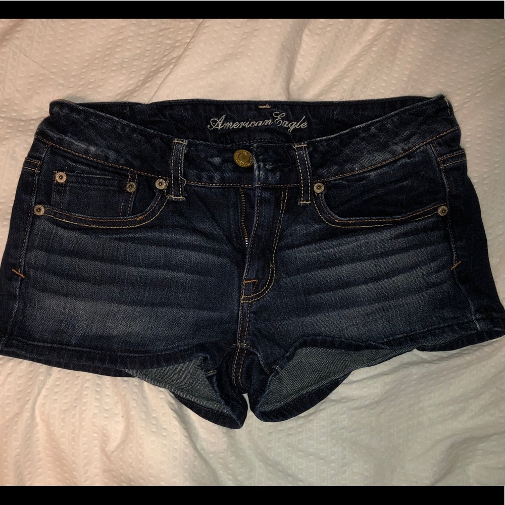 AE denim shorts